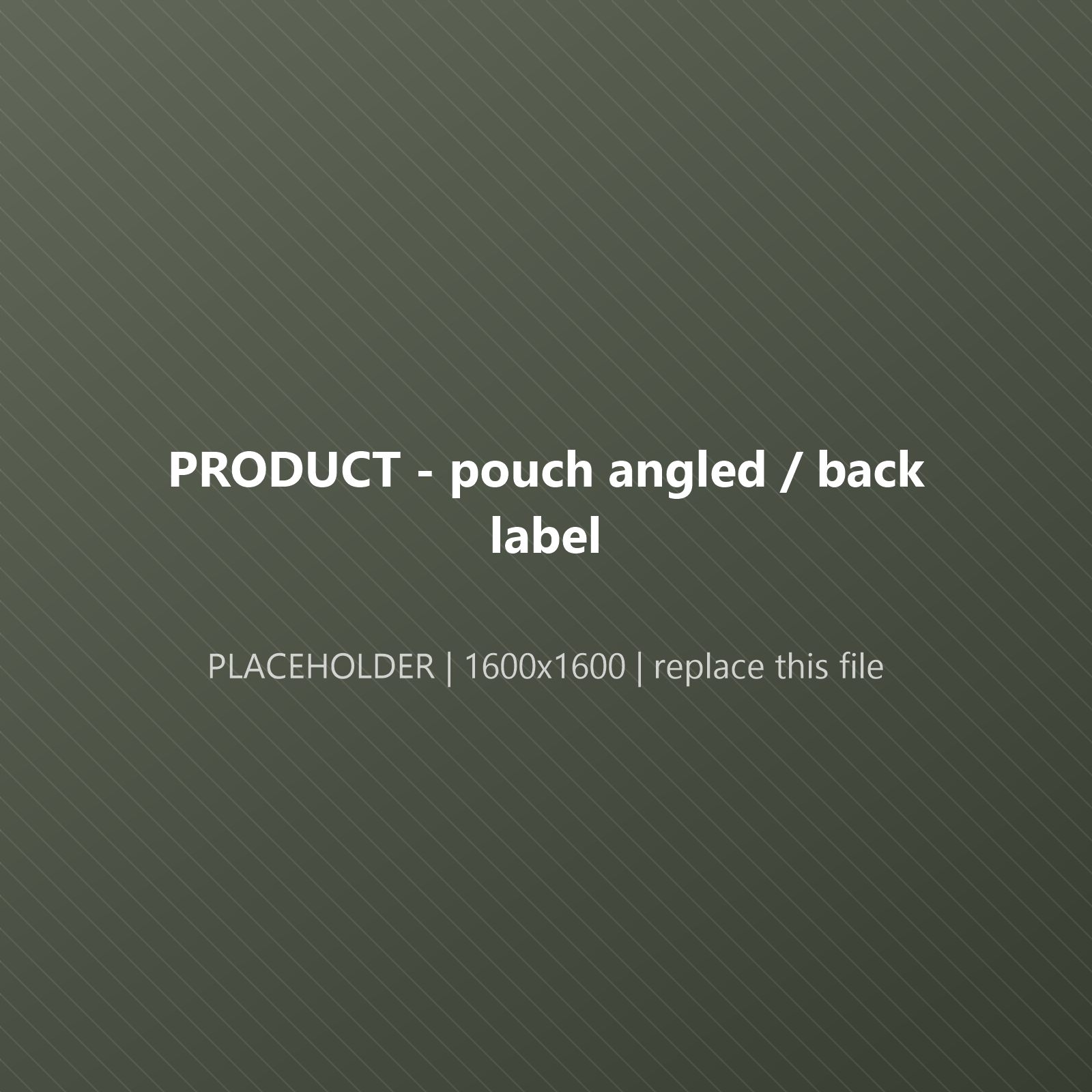 Pouch, back label